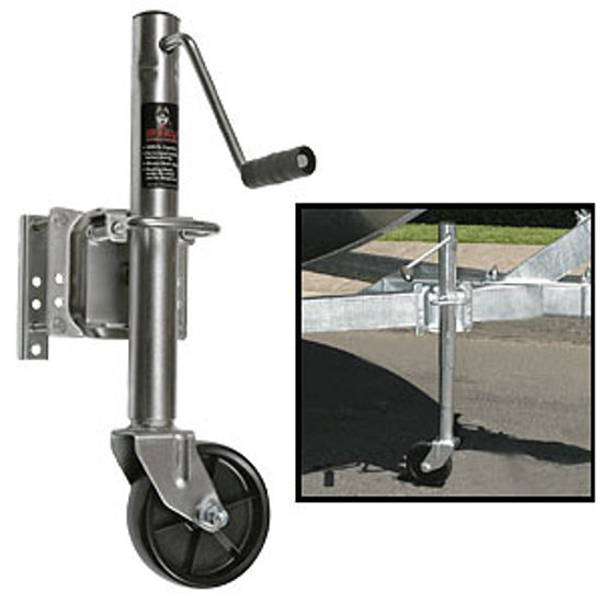 Picture of Husky Towing  1000 Lb A-Frame Round Sidewind Trailer Jack 30655 15-1561                                                      