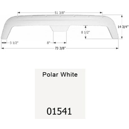 Picture of Icon  Polar White Tandem Axle Fender Skirt For Fleetwood Brands 01541 15-1623                                                