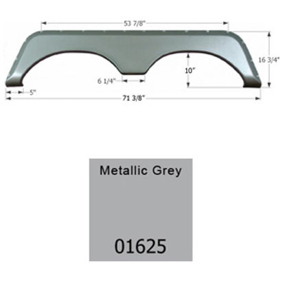 Picture of Icon  Metallic Grey Tandem Axle Fender Skirt For Jayco Brands 01625 15-1628                                                  