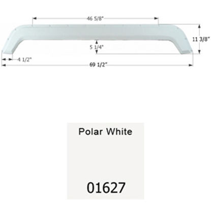 Picture of Icon  Polar White Tandem Axle Fender Skirt For Fleetwood Brands 01627 15-1629                                                