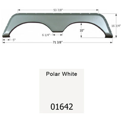 Picture of Icon  Polar White Tandem Axle Fender Skirt For Jayco Brands 01642 15-1635                                                    
