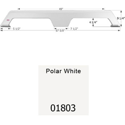 Picture of Icon  Polar White Tandem Axle Fender Skirt For Gulfstream Brands 01803 15-1656                                               