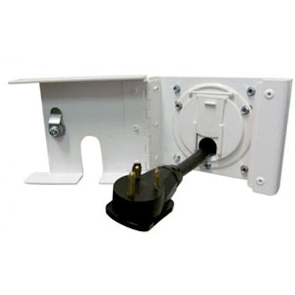 Picture of Torklift Fortress Powder Coated White Lockable Power Cord Access Door A7773 15-1671