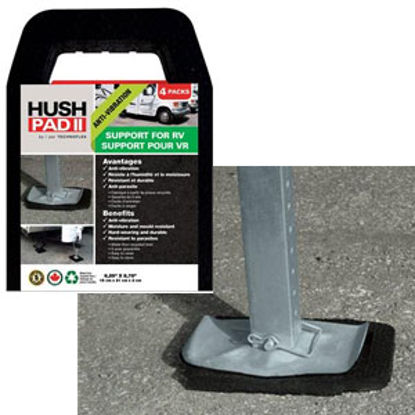 Picture of Leisure Time Hush Pad II 4-Pack 6-1/4" x 8-3/4" Trailer Stabilizer Jack Stand Pad HP0608 15-1763                             