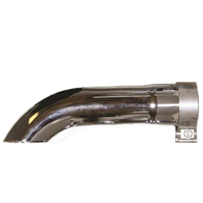 Picture of US Gear  3-1/2"Dia In X 16"L Double Chrome Plated Exhaust Side Pipe Turnout CTD-3500 15-1772                                 