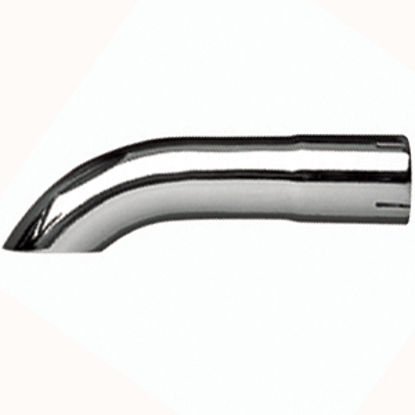 Picture of US Gear  5"Dia In X 8-1/4"L Double Chrome Plated Exhaust Side Pipe Turnout CTD-5001 15-1778                                  