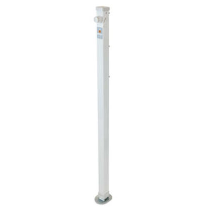 Picture of Happijac  Single 34-1/2" H 2800 lb White Steel Manual Camper Jack 313774 15-7035                                             