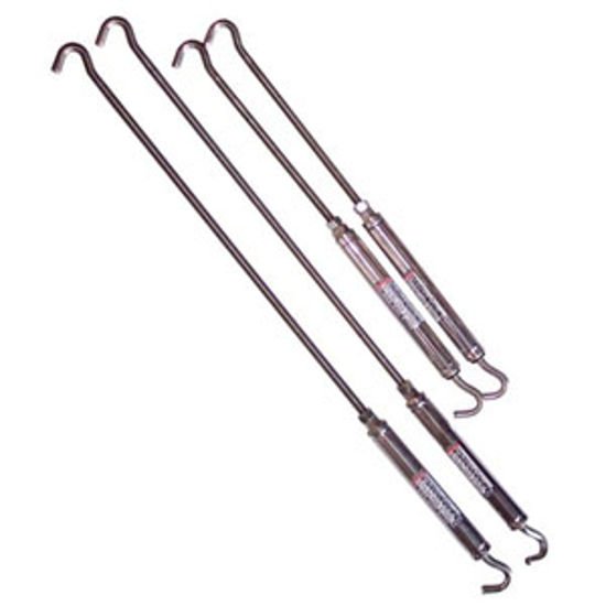 Picture of Torklift AnchorGuard 4-Pack Stainless Steel Spring Loaded Hook & Hook Style Turnbuckle S9013 16-0534