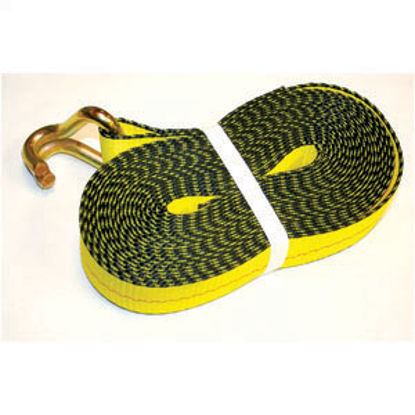 Picture of Pacific Cargo  2" x 30' Yellow Tie Down Strap w/Wire Hooks 2630-WH 16-0708                                                   