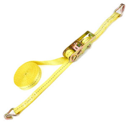 Picture of Highland Cargo Gear  16' Yellow Ratchet Tie Down Strap 1170600 16-8855                                                       