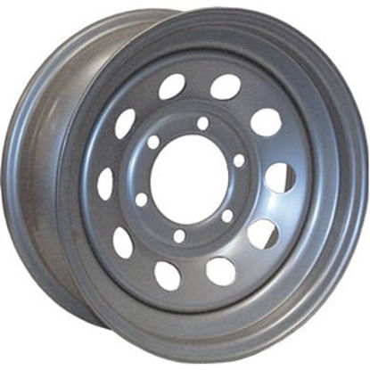 Picture of Americana  16" x 6" 8-Lug Morton Silver Trailer Wheel 20794 17-0046                                                          