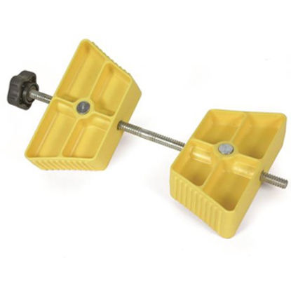 Picture of Camco  Single Yellow Hard Plastic Wheel Chock 44622 17-0271                                                                  