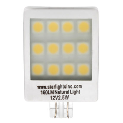 Picture of Starlights  901/904/912/914/921/928 Style White 160LM Multi LED Light Bulb 016-921-160 18-0009                               