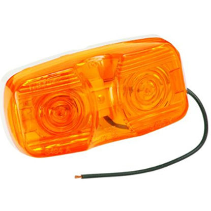 Picture of Bargman  Amber 4"x2"x1-1/8" Side Marker Light 32-003440 18-0029                                                              