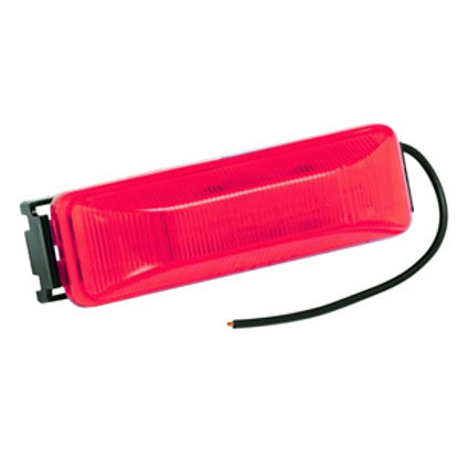 Picture of Bargman 38 Series Red 3-13/16"x1-1/4" Side Marker Light 41-38-031 18-0030                                                    