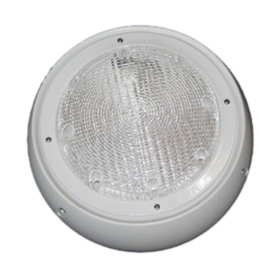 Picture of Command  White w/Clear Lens Round Porch Light 007-46W 18-0038                                                                
