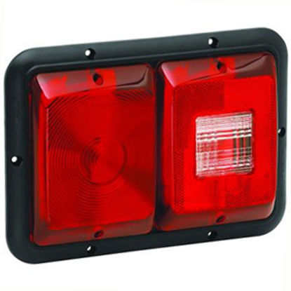 Picture of Bargman 84 Series Red 9-13/16"x6-15/16"x1-1/4" Tail Light 34-84-008 18-0050                                                  