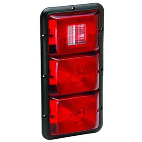 Picture of Bargman 84 Series Red 14-1/16"x6-15/16"x1-1/4" Tail Light 30-84-509 18-0056                                                  