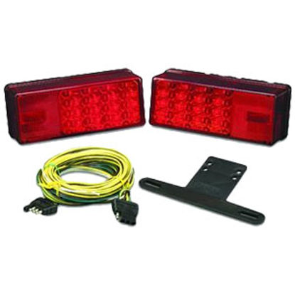 Picture of Bargman  Red 8"x2-7/8"x2-3/4" LED Tail Light 31-407540 18-0084                                                               
