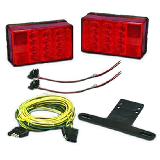 Picture of Bargman  Red 6"x3-1/2"x2-1/4" LED Tail Light 31-407560 18-0087                                                               