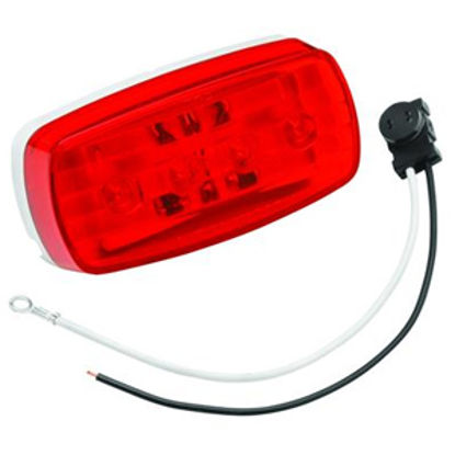 Picture of Bargman 58 Series Red 4"x2"x1" LED Side Marker Light 47-58-031 18-0096                                                       