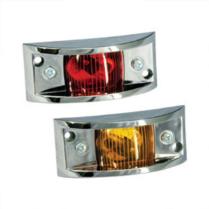 Picture of Bargman  Red 3/4" x1/2" Round LED Side Marker Light 54201-004 18-0118                                                        