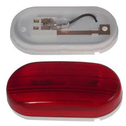 Picture of Grote  Red 4"L x 2"W x 31/32"D Clearance Side Marker Light 46702 18-0135                                                     