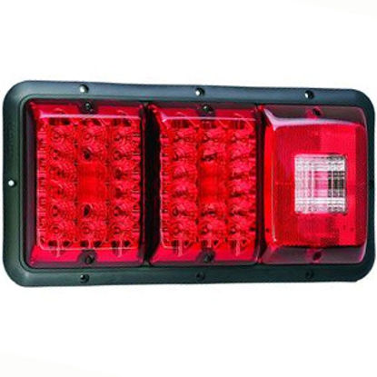 Picture of Bargman 84 Series Red 14-1/16"x6-15/16"x1-1/4" LED Stop/ Tail/ Turn Light 48-84-009 18-0143                                  