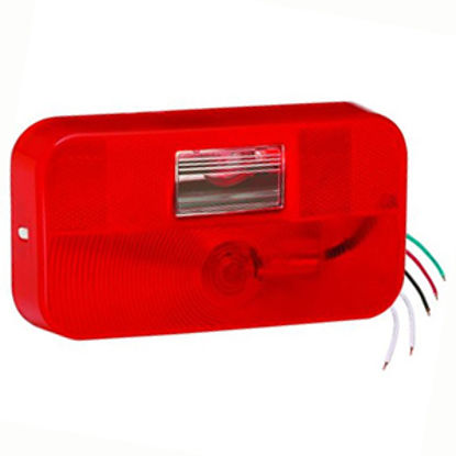 Picture of Bargman 92 Series Red 8-9/16"x4-9/16"x2-1/8" Stop/ Tail/ Turn Light 34-92-002 18-0156                                        