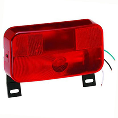 Picture of Bargman 92 Series Red 8-9/16"x4-9/16"x2-1/8" Stop/ Tail/ Turn Light 30-92-108 18-0170                                        