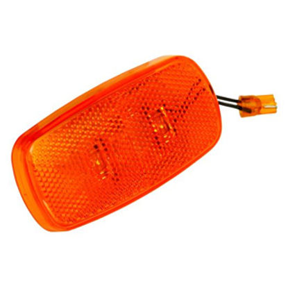 Picture of Bargman 59 Series Amber 4"x2"x1-1/32" LED Side Marker Light 42-59-412 18-0174                                                