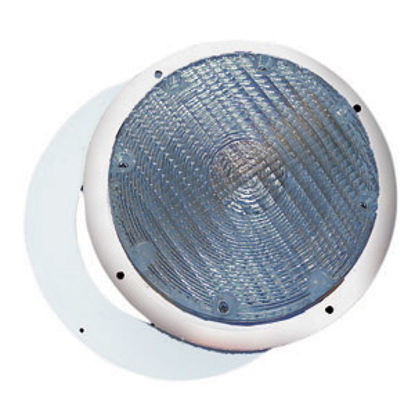 Picture of Command  White w/Clear Lens Round Porch Light 007-42 18-0190                                                                 