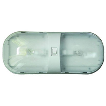 Picture of Command Omega White Double Dome Light 001-902XPB 18-0235                                                                     
