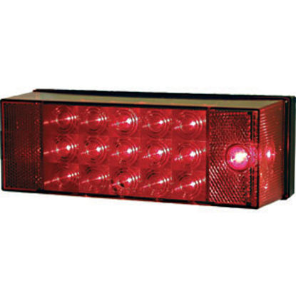 Picture of Peterson Mfg.  Red 7.94"x2.88" LED Stop/ Turn/ Tail Light V856 18-0288                                                       