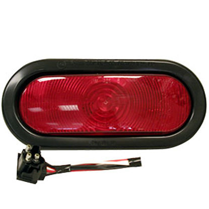 Picture of Peterson Mfg.  Red 6-1/2"x2-1/4" Stop/ Turn/ Tail Light V421R 18-0323                                                        
