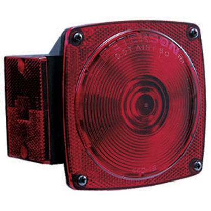 Picture of Peterson Mfg.  Red 4-3/4"x4-1/2" Stop/ Turn/ Tail/ Rear Light V440L 18-0332                                                  