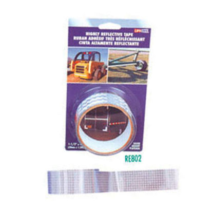 Picture of Top Tape  Silver 1-1/2" x 4' Roll Reflective Tape RE802 18-0373                                                              