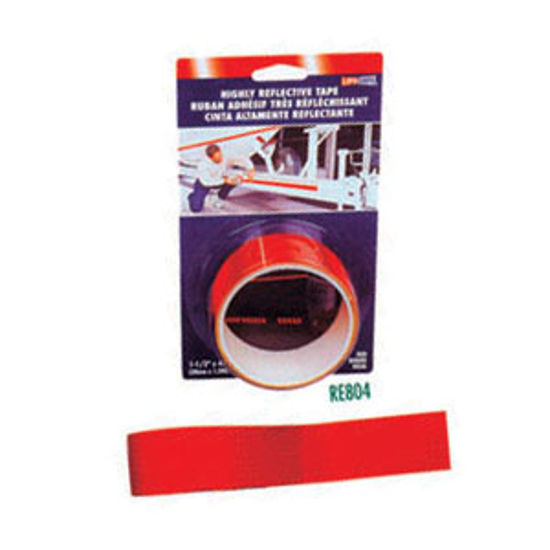 Picture of Top Tape  Red 1-1/2" x 4' Roll Reflective Tape RE804 18-0374                                                                 