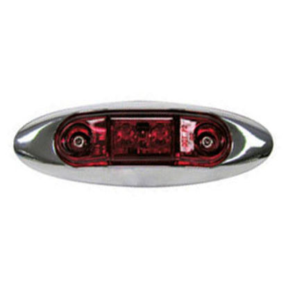 Picture of Peterson Mfg.  Red Clearance LED Side Marker Light V168XR 18-0376                                                            