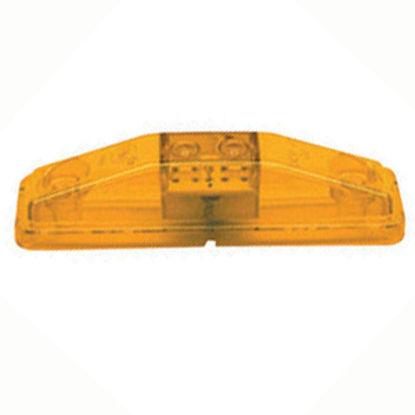 Picture of Peterson Mfg.  Amber 4-1/16"L x 1-1/16"W x 1-5/16"D Clearance LED Side Marker Light V169KA 18-0383                           