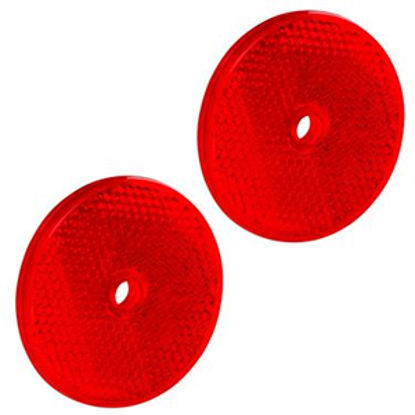 Picture of Bargman  2-Pack 2-3/16" Round Red Screw Mount Reflector 74-71-170 18-0395                                                    