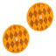 Picture of Bargman  2-Pack 3-3/16" Round Amber Screw Mount Reflector 74-68-020 18-0398                                                  