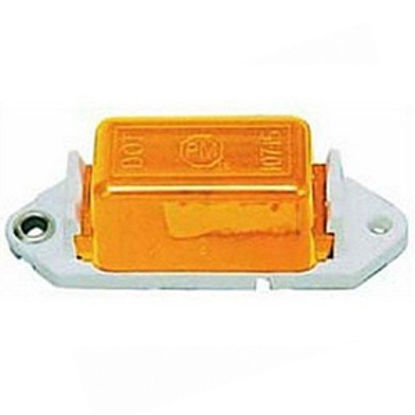 Picture of Peterson Mfg.  Amber 3-1/4"L x 1"H x 1-1/8"D Clearance Side Marker Light V107WA 18-0431                                      