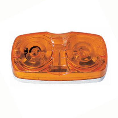 Picture of Peterson Mfg.  Amber 4"W x 2"H x 1-1/8"D Clearance Side Marker Light V138A 18-0443                                           