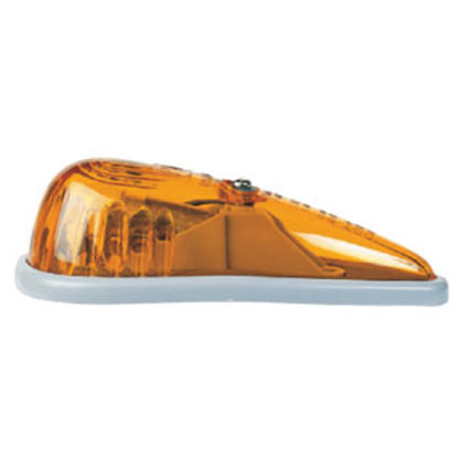 Picture of Peterson Mfg.  Amber 5-1/2"L x 1-5/8"H x 2-1/3"W Cab Side Marker Light V118A 18-0447                                         