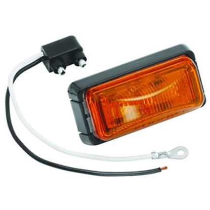 Picture of Bargman  Amber 2.6"x1.2"x1.03" LED Side Marker Light 42-37-402 18-0455                                                       