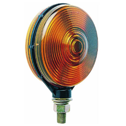 Picture of Peterson Mfg.  Amber Double-Face Stop/Tail/Turn Light w/ 1/2" Stud Mount V313AA 18-0512                                      