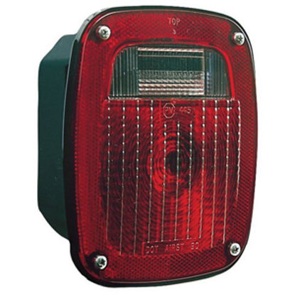 Picture of Peterson Mfg.  Red 6.63"x5.63" Stop/ Turn/ Tail Light V445 18-0517                                                           