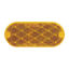 Picture of Peterson Mfg. Quick Mount 2-Pack 4-3/8"x1-7/8" Oblong Amber Stick-On Reflector V480A 18-0545                                 