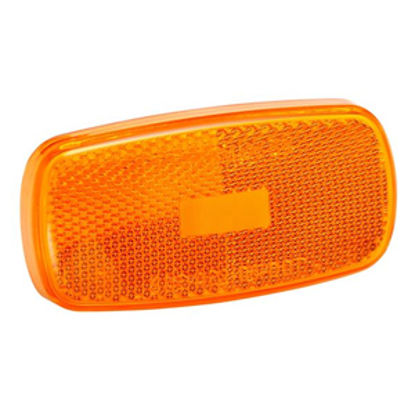 Picture of Bargman  Amber Snap-On Side Marker Light Lens For Bargman 59 Series 34-59-012 18-0588                                        